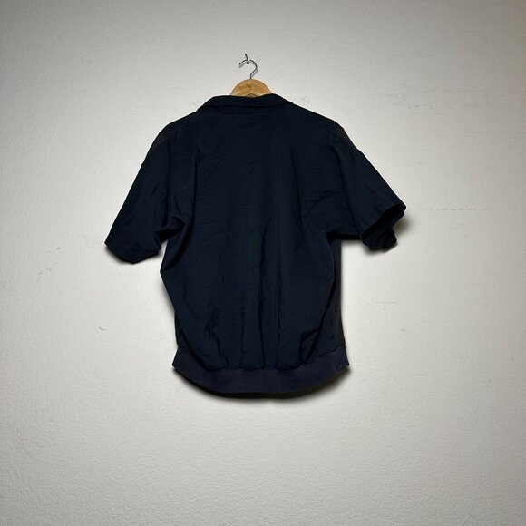 VTG Members Only Y2K Polo Button up Shirt Men S Black Punk Goth Band Grunge 90s - Picture 2 of 16